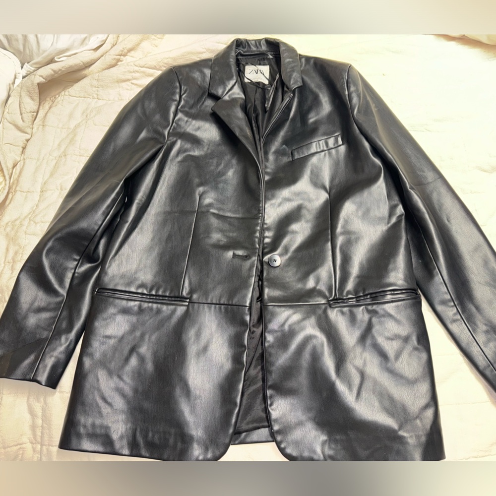 Zara leather jacket
